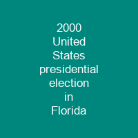 2000 United States presidential election in Florida