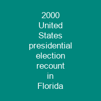 2000 United States presidential election recount in Florida