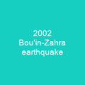 2002 Bou'in-Zahra earthquake