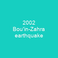 2002 Bou'in-Zahra earthquake