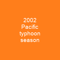 2002 Pacific typhoon season