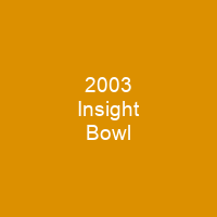 2003 Insight Bowl
