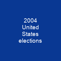 2004 United States elections