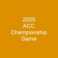 2005 ACC Championship Game