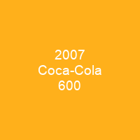2007 Coca-Cola 600