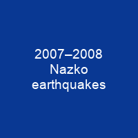 2007–2008 Nazko earthquakes