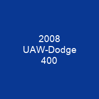 2008 UAW-Dodge 400