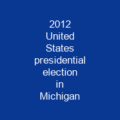 2012 United States presidential election in Michigan