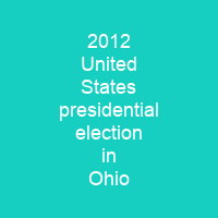 2012 United States presidential election in Ohio
