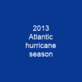 2013 Atlantic hurricane season
