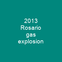 2013 Rosario gas explosion