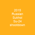 2015 Russian Sukhoi Su-24 shootdown