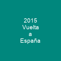 2015 Vuelta a España