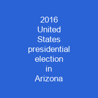 2016 United States presidential election in Arizona