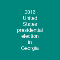 2016 United States presidential election in Georgia