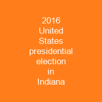 2016 United States presidential election in Indiana