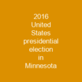 2016 United States presidential election in Minnesota