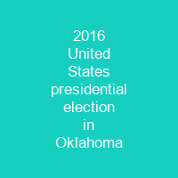 2016 United States presidential election in Oklahoma