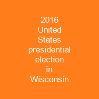 2016 United States presidential election in Wisconsin