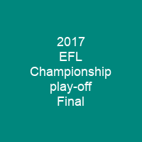 2017 EFL Championship play-off Final