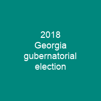 2018 Georgia gubernatorial election