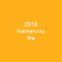 2018 Kemerovo fire