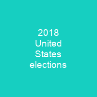 2018 United States elections