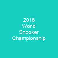 2018 World Snooker Championship