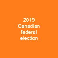 2019 Canadian federal election