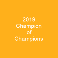 2019 Champion of Champions