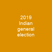 2019 Indian general election