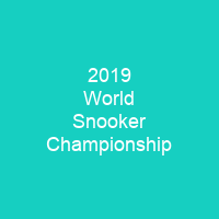 2019 World Snooker Championship