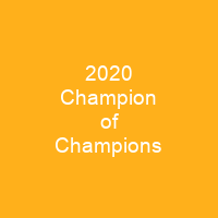 2020 Champion of Champions