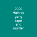 2020 Hathras gang rape and murder