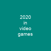 2020 in video games