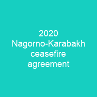 2020 Nagorno-Karabakh ceasefire agreement