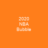 2020 NBA Bubble