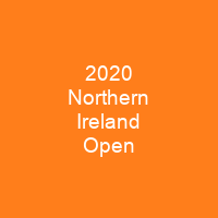 2020 Northern Ireland Open