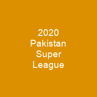 2020 Pakistan Super League