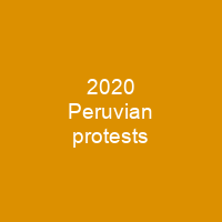 2020 Peruvian protests