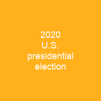 2020 U.S. presidential election