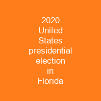 2020 United States presidential election in Florida