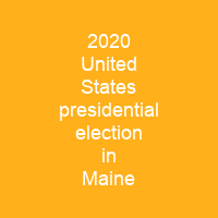 2020 United States presidential election in Maine