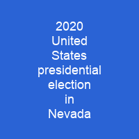 2020 United States presidential election in Nevada