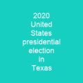 2020 United States presidential election in Texas