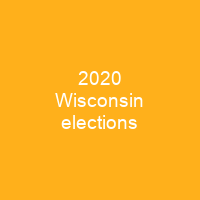 2020 Wisconsin elections