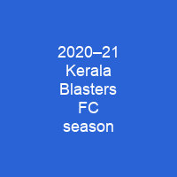 2020–21 Kerala Blasters FC season