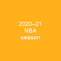 2020–21 NBA season
