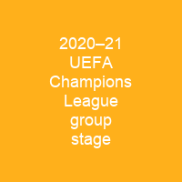 2020–21 UEFA Champions League group stage