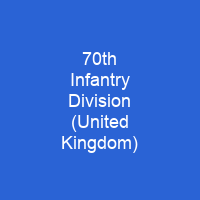 70th Infantry Division (United Kingdom)